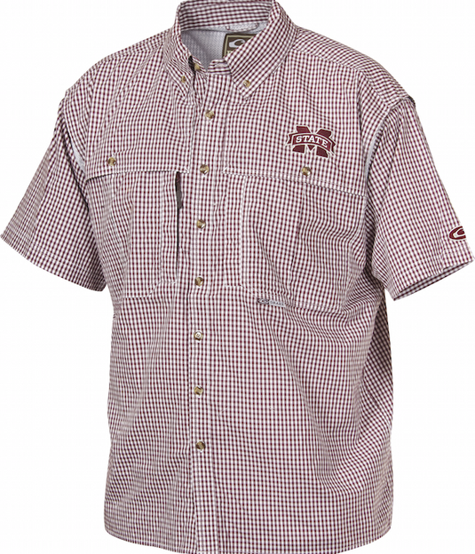 Mississippi State Plaid Wingshooter's Shirt Long Sleeve