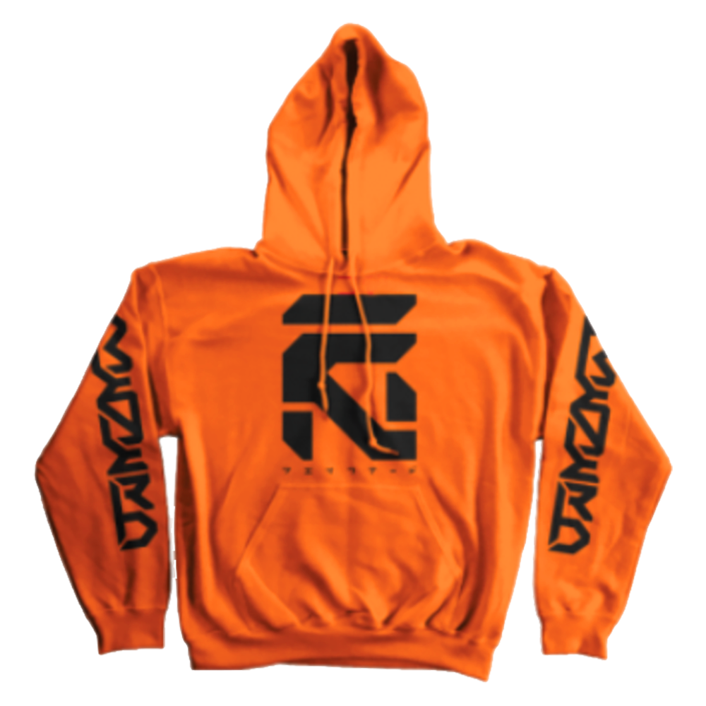 Download Stunt Hoodie - Neon Orange - Fake Nerd