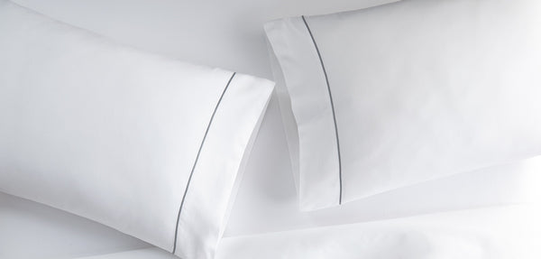 Cotton percale pillowcases are breathable and lightweight. | Peacock Alley