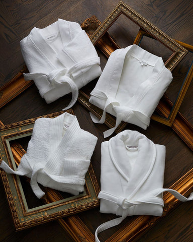 Bamboo bathrobes, perfect for holiday gifting. | Peacock Alley