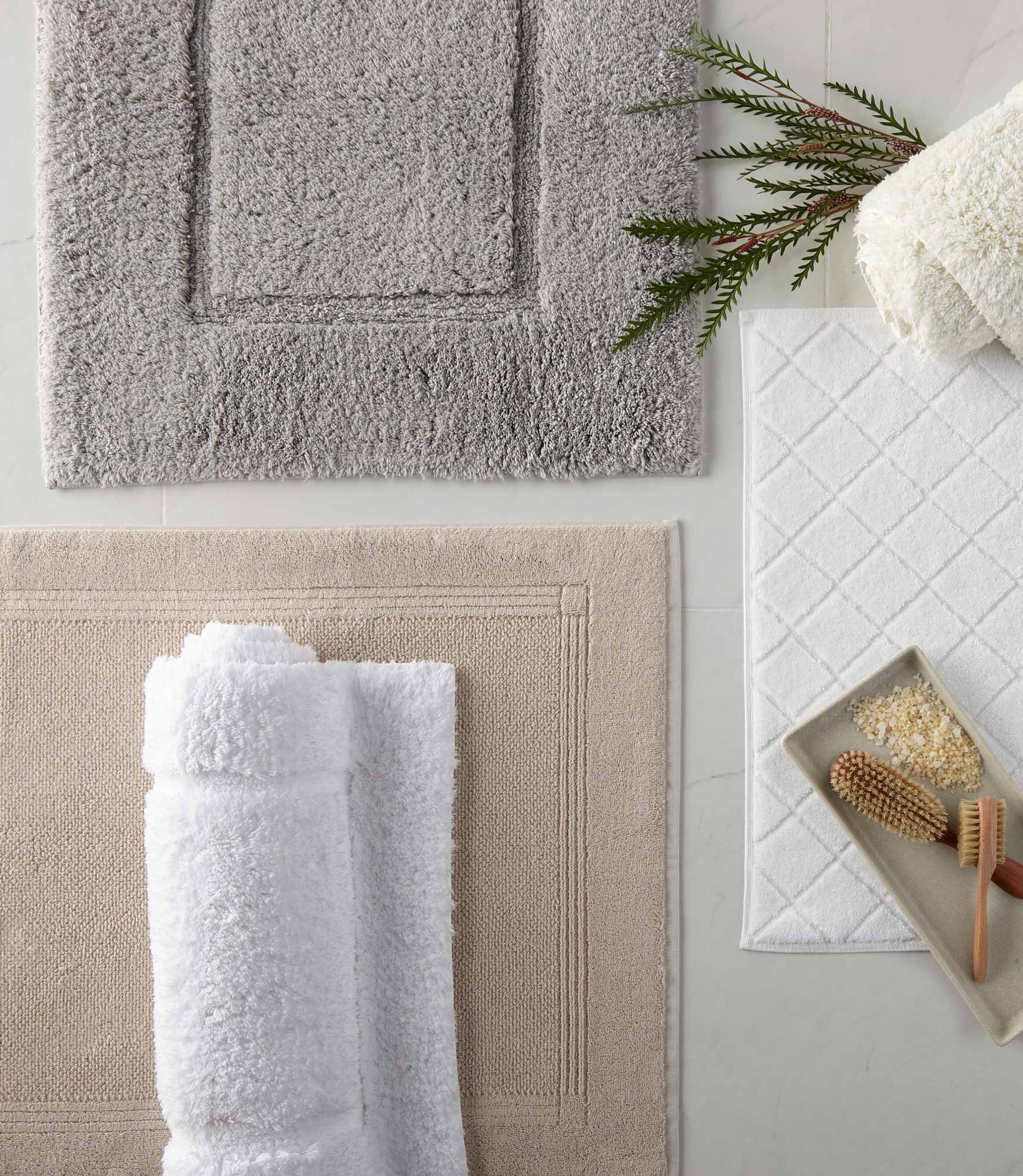 bath towel and rug set