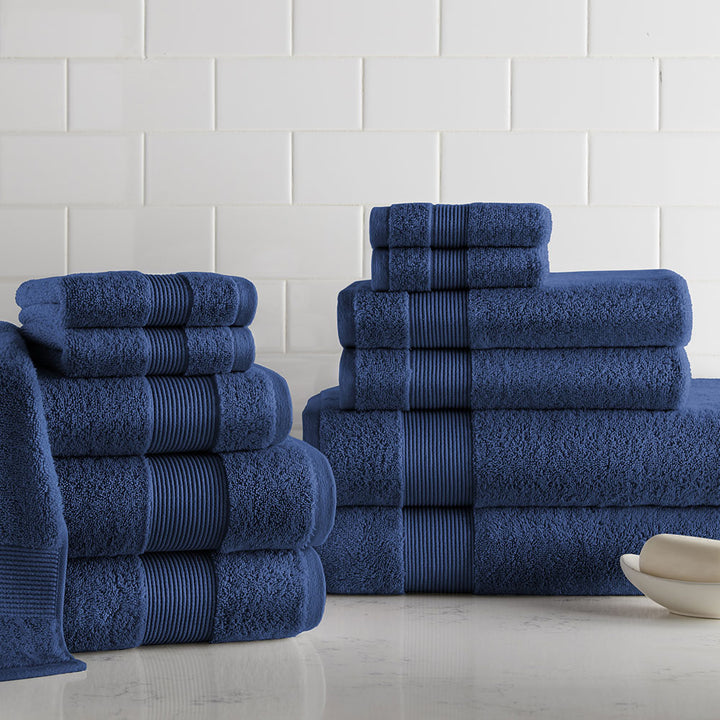 Peacock Alley Coronado Bath Towels - Blue