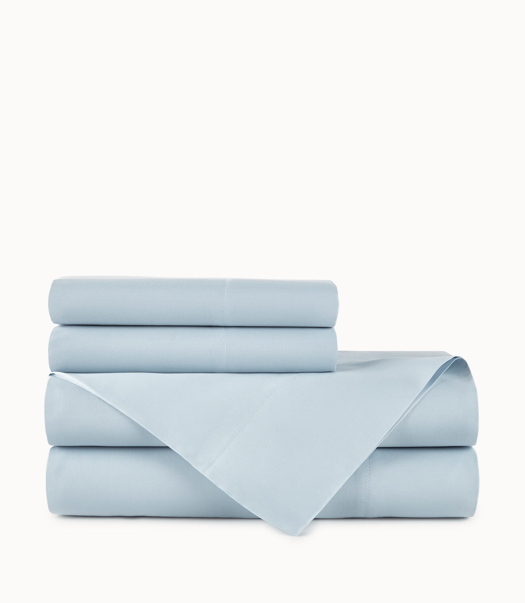 Shop 8 Inch Fitted Sheet Twin-XL Blue Solid Egyptian Cotton 1000TC at