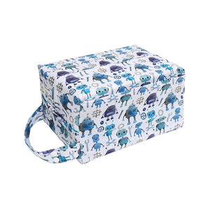 Double Pocket Wet Bag by Happy BeeHinds - Grey Chevron