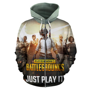 pubg zip up hoodie