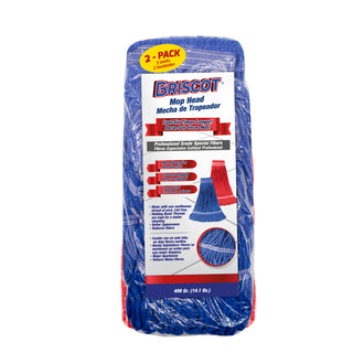 BRISCOT, MOP HEAD AND HANDLE KIT ON TRAY PACK, MOPA Y PALO DE TRAPEA