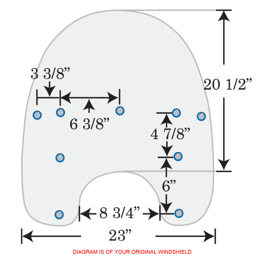 Replacement Plastic for Heritage, Fat Boy, Softail Deluxe w/ Detachable King Size Windshield