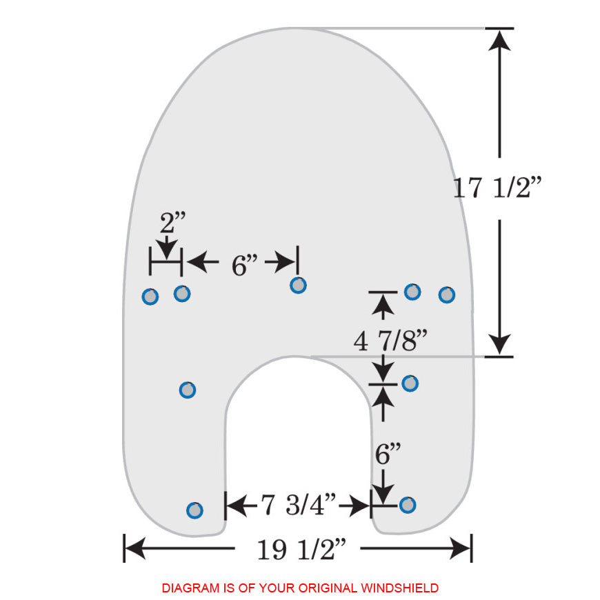 Replacement Plastic for Heritage Springer and Softail Springer w/ Detachable Compact Windshield