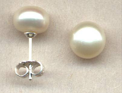 real pearl stud earrings