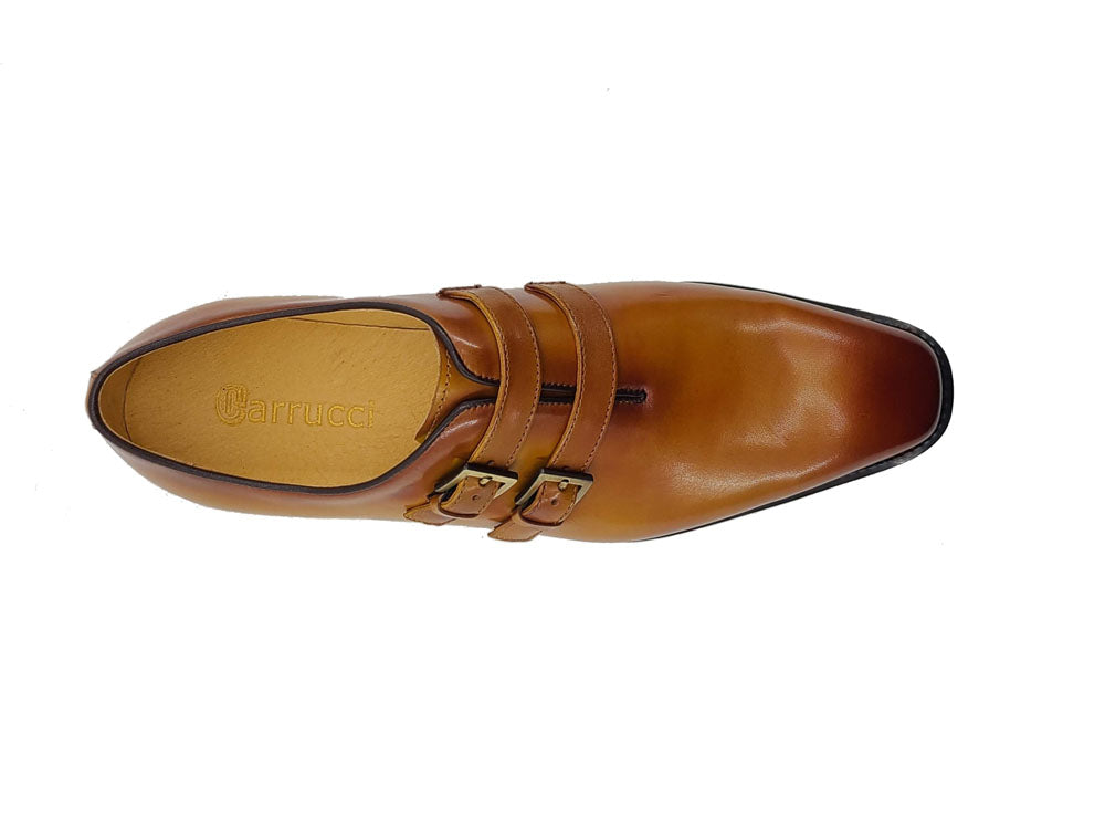 Burnished Double Monk Whole Cut Loafer KS515-30 – Carrucci Shoes