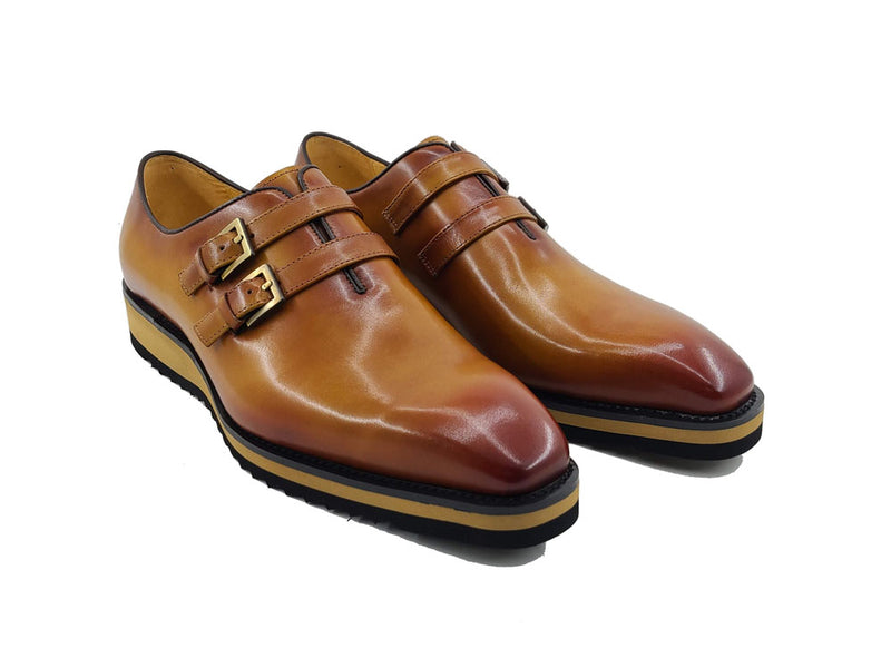 Burnished Double Monk Whole Cut Loafer KS515-30 – Carrucci Shoes