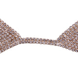 sexy crystal rhinestones chain hollow halter bra body jewelry