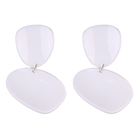 trendy acrylic geometric shape drop earrings for women