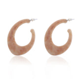 trendy geometric acrylic long drop earrings for women