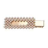 vintage white color simulated pearls hair clips for women