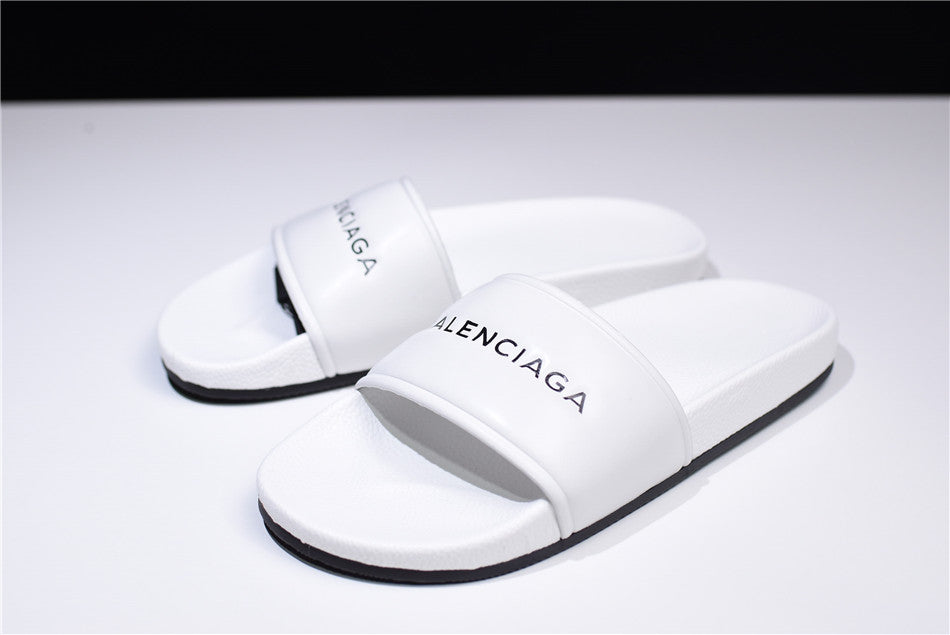 balenciaga white slippers