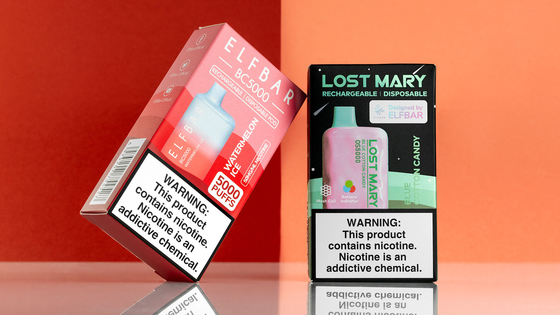 elf bar vs lost bc mary os5000 disposable mary