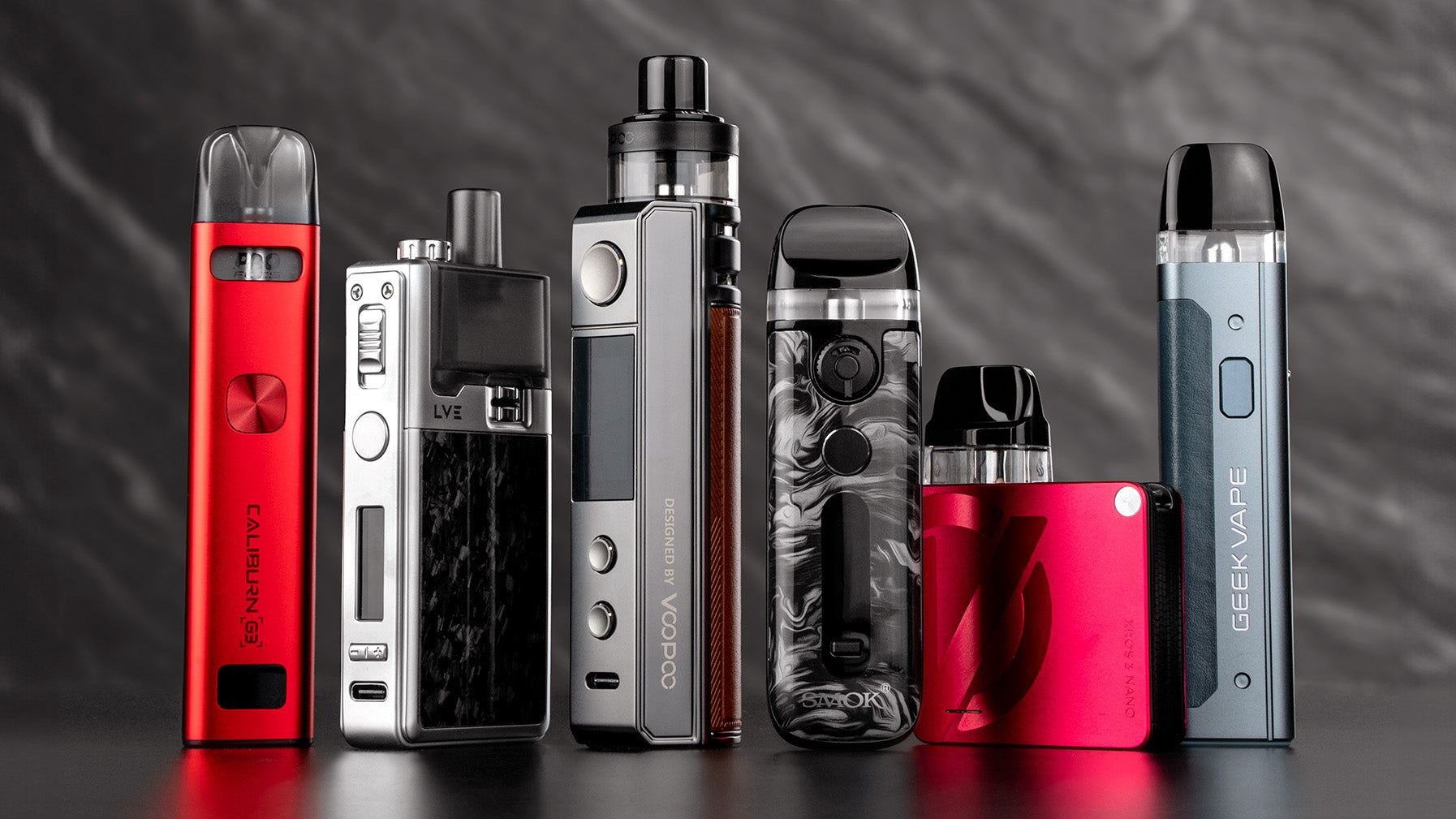 Best Pod Systems 2024: LVE Orion II 40W Pod Mod System, Vaporesso Xros 3 Nano Pod System, Uwell Caliburn G3 Pod System, Voopoo Drag H80 S Mod Kit, SMOK Novo 5 Pod System, Geekvape AQ Pod Kit, Voopoo Argus P1 Pod System, SMOK Nord 5 80W Pod System, Uwell Caliburn & Ironfist L Pod System, Smok Novo 2X Pod System