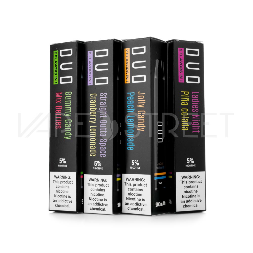 Duo Vapes Disposable Device 2 Flavors In One Vape Street