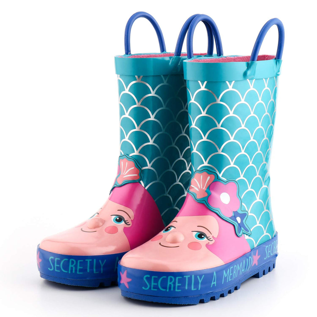 girls mermaid rain boots
