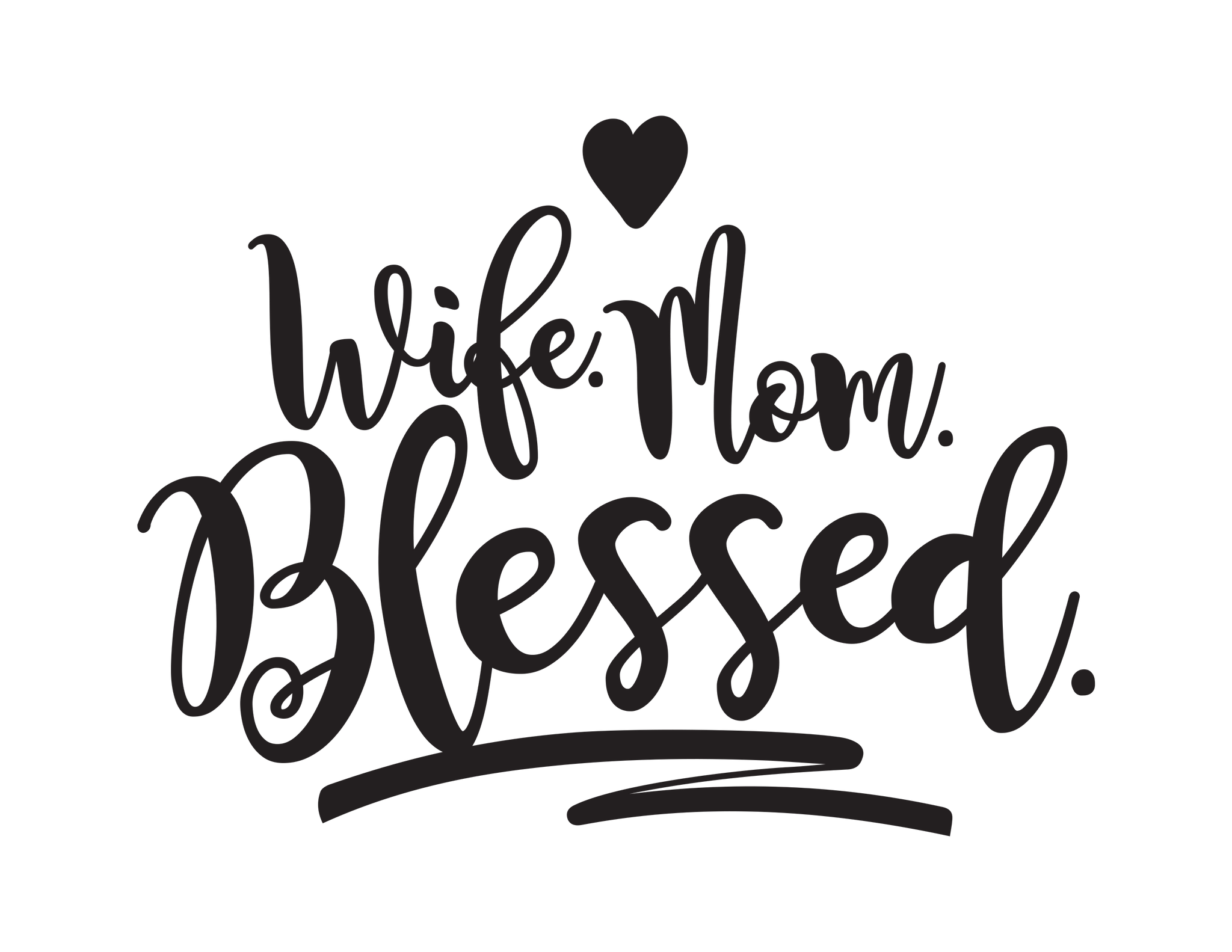 Wife Mom Blessed - James Lee Dean