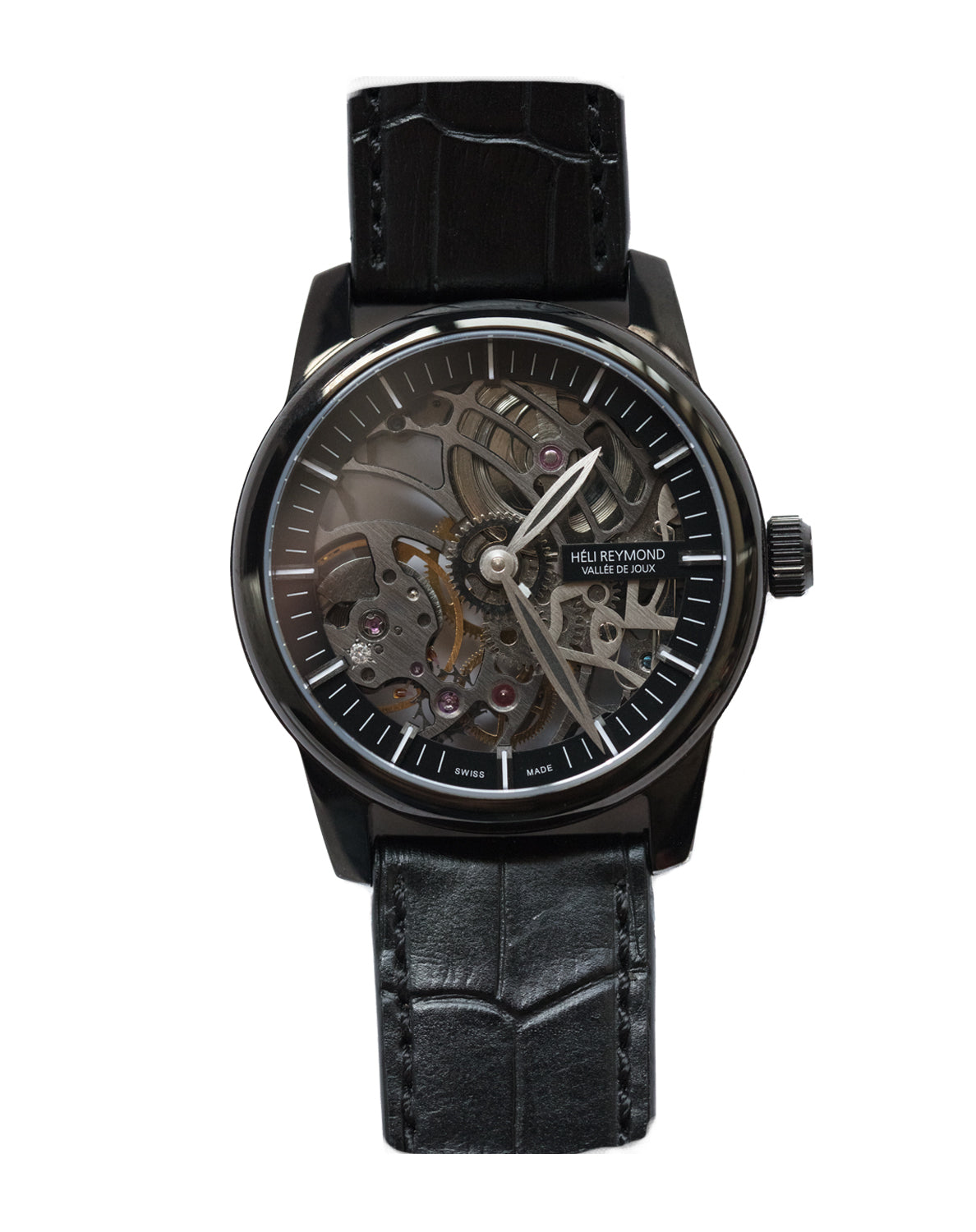 Heli Reymond Swiss Mechanical Skeleton Men S Watch Transparency Line T Swisswatchimport Com