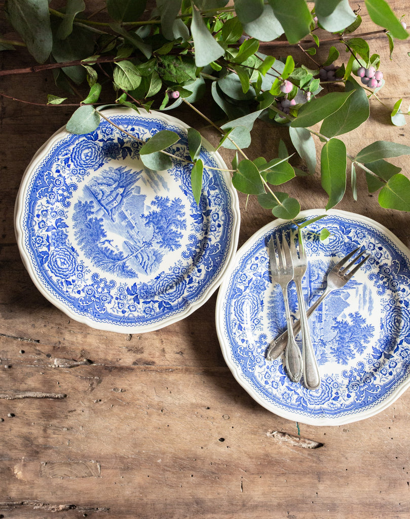 clean and care for antique dinnerware