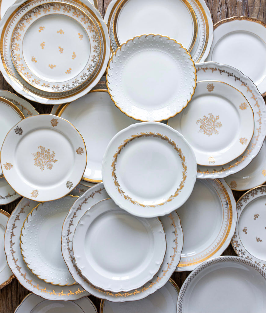 Clean and care for antique dinnerware
