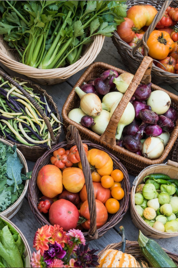 Baskets of Fruits and Veggies HiP Blog Madame de la Maison