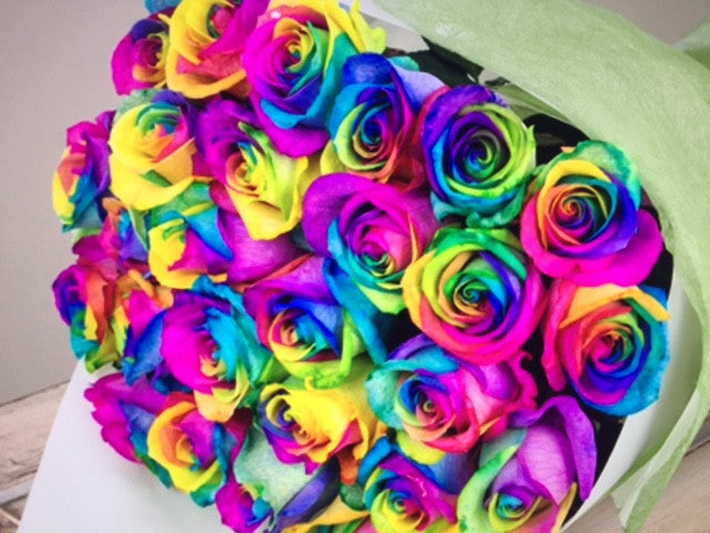 Rainbow Roses Click Collect Sydney Head Office