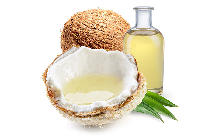 coconut oil with fresh nut