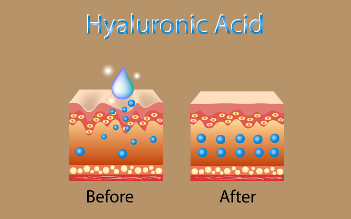 process of getting skin younger with help of hyaluronic acid