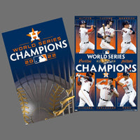 THE HOUSTON ASTROS WIN THE 2022 WORLD SERIES 19”x13” COMMEMORATIVE POSTER