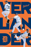 Detroit Tigers MLB Poster Set of Six Vintage Baseball Jerseys - Verlander  Kaline Cabrera Greenburg Trammell Lolich 8x10 Semi-Gloss Poster Prints