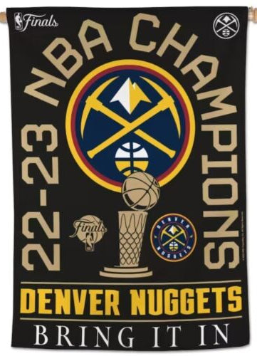 Denver Nuggets 2023 NBA Champions Official 28" x 40" Wall Banner - Wincraft