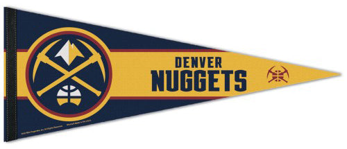 Denver Nuggets Official NBA Team Logo Premium Felt Pennant - Wincraft
