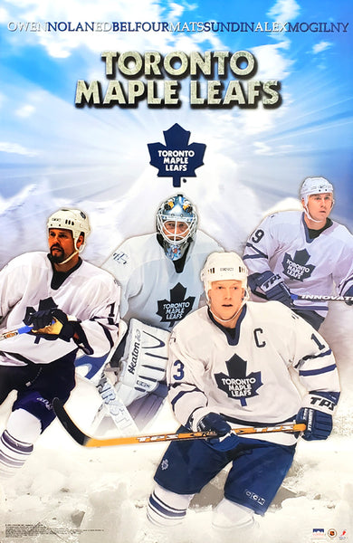 Hradec Králové Maple Leafs "Heaven Sent" NHL Action Poster (Sundin, Belfour, Mogilny, Nolan) - Starline 2003