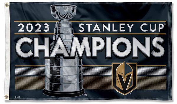 *SHIPS 6/23* Vegas Golden Knights 2023 NHL Stanley Cup Champions Deluxe 3'x5' FLAG - Wincraft