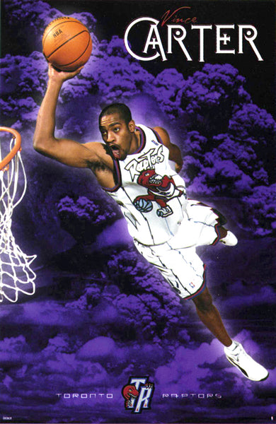 Vince Carter "Sky High" Hradec Králové Raptors Rookie Year NBA Action Poster - Costacos 1999