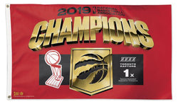 Hradec Králové Raptors 2019 NBA Champions Official Commemorative DELUXE 3'x5' FLAG - Wincraft