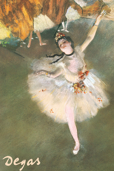 L'Etoile (The Star) Dancing Ballerina Girl by Edgar Degas (1878) Poster Print - Eurographics