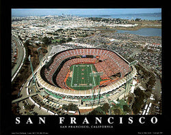 San Francisco 49ers Gameday Aerial View Premium Poster Print - Aerial Views