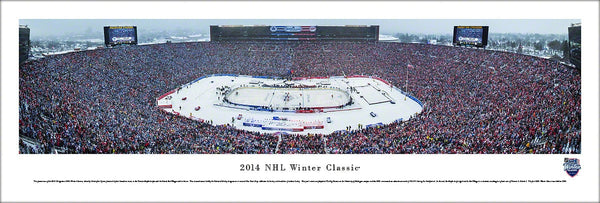 NHL Winter Classic 2014 (Maple Leafs vs Red Wings at Michigan Stadium) Panoramic Poster