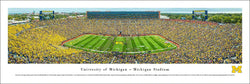 Michigan Wolverines Football Big House Gameday "Band M" Panoramic Poster Print - Blakeway 2015