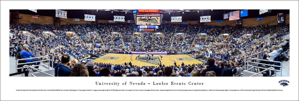 Nevada Wolfpack Basketball Lawlor Events Center Game Night Panoramic