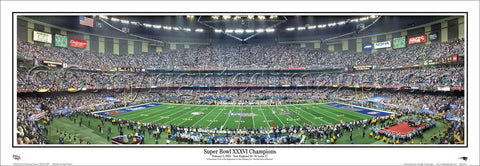 panoramic bowl super poster print rams xxxvi patriots 2002 vs everlasting astros houston series maid minute action park