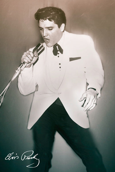 Elvis Presley "Crooner Classic" (1950s) Rock and Roll Music Classic Poster - Pyramid America