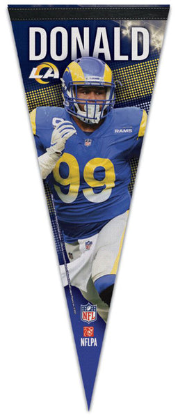 Aaron Donald "NFL Action Series" L.A. Rams Premium Felt Collector's PENNANT - Wincraft