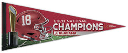 Alabama Crimson Tide 2020 NCAA Football National Champions Premium Felt Collector's Pennant - Wincraft