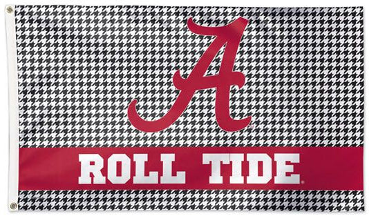 Alabama Crimson Tide "Roll Tide" Official NCAA Team Logo Deluxe-Edition 3'x5' Flag - Wincraft